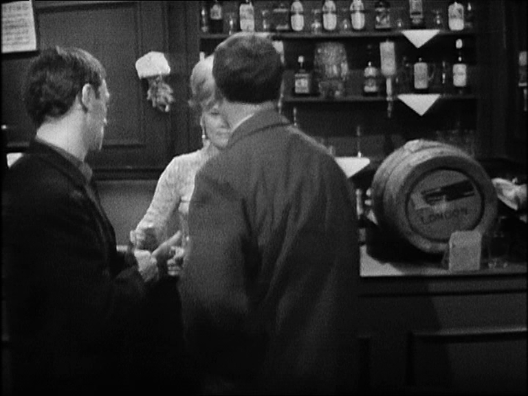 Lonely and Callan stood at the bar