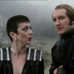 Servalan waiting for a nervous Vila to do something