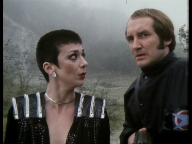 Servalan waiting for a nervous Vila to do something