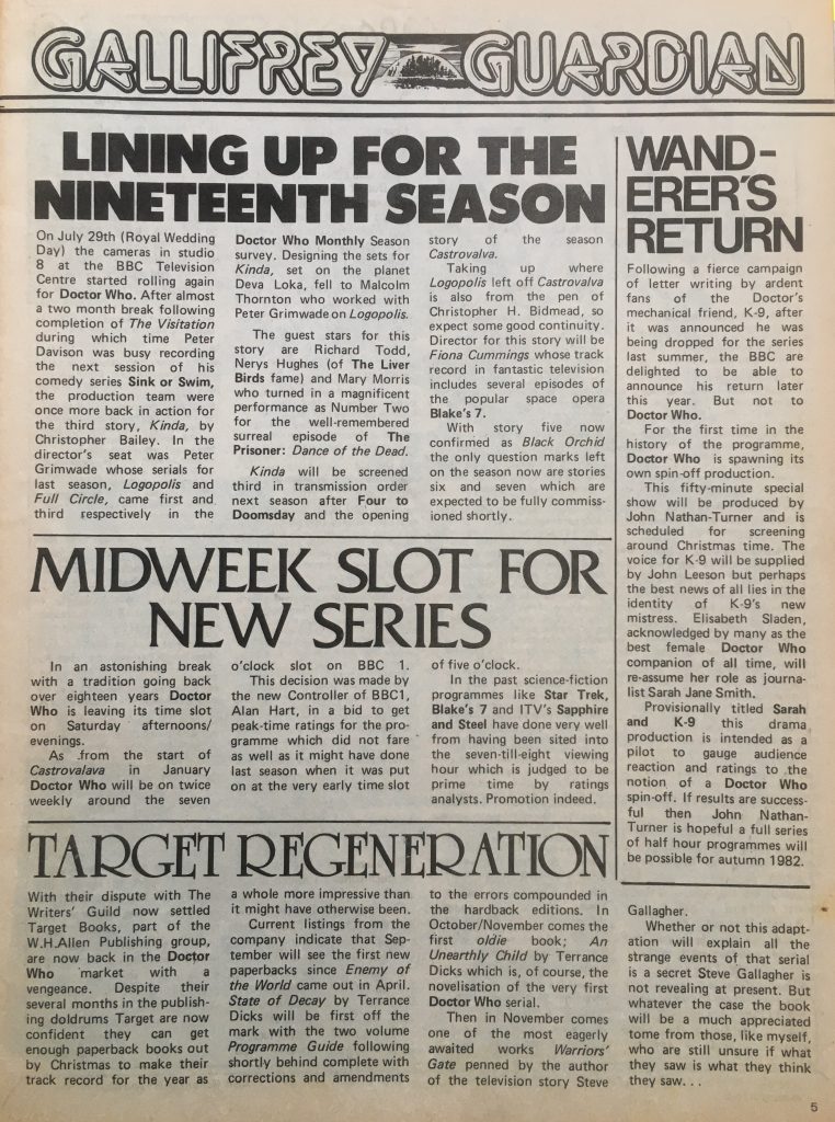 Gallifrey Guardian page