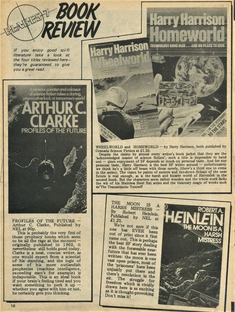 images of books alongside book reviews