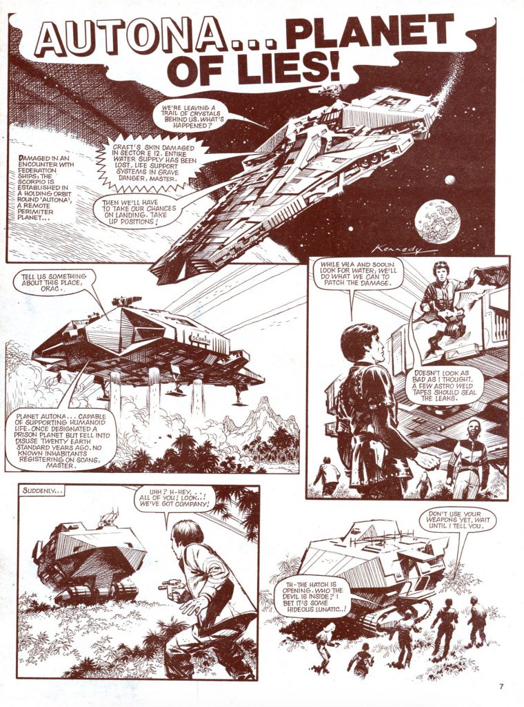 Autona... planet of lies comic page