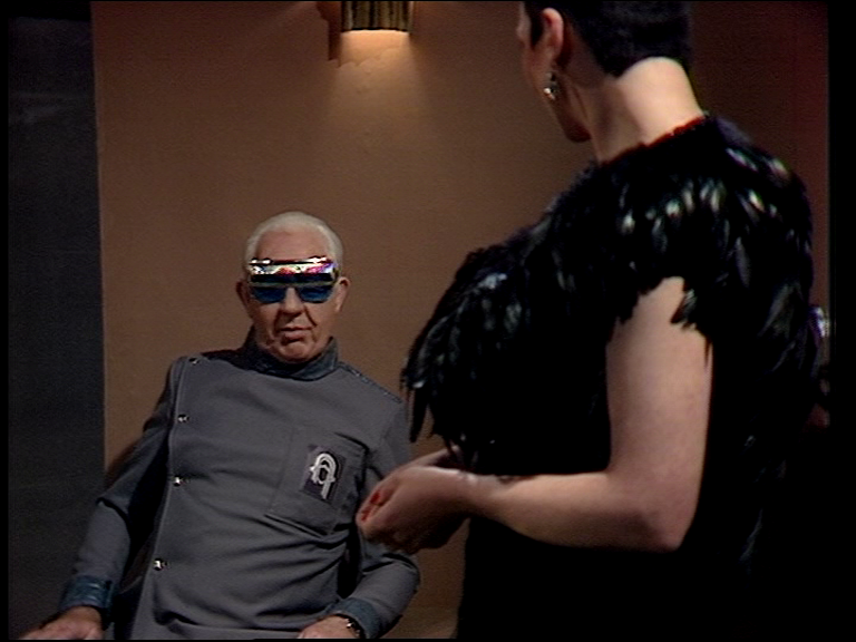 Kevin Stoney chatting to Servalan