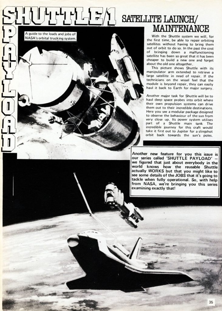 shuttle payload feature