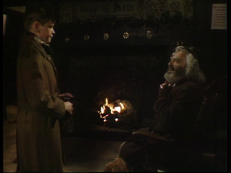 kay visits cole by the fireside