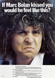 If Marc Bolan kissed you would he feel like this?