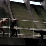 crew diving to ground on bridge