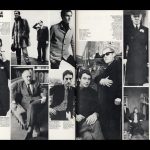 magazine article entitled what people are wearing, with a spread of various men in suits and coats