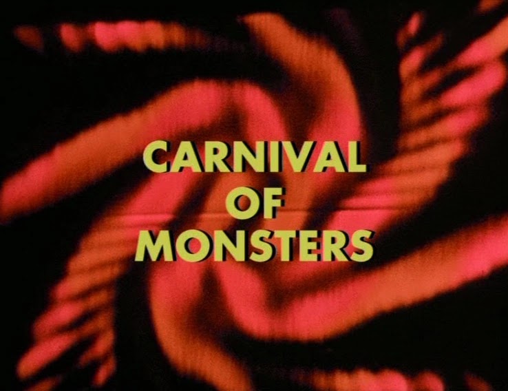 Doctor Who title card reading: Carnival of Monsters
