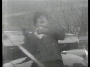 Bunin slumps with his mouth open in pain