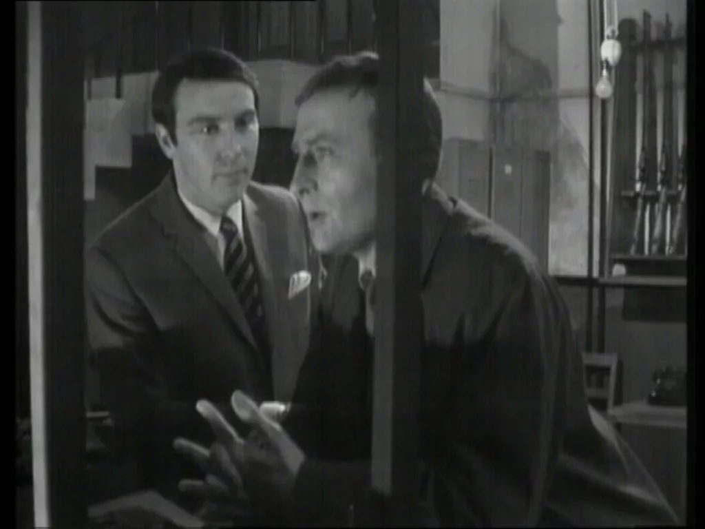 Meres and Callan chat in the shooting gallery